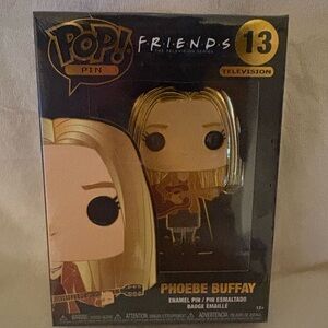 Funko Friends Phoebe Buffay Pop! Pin - Gold and Black